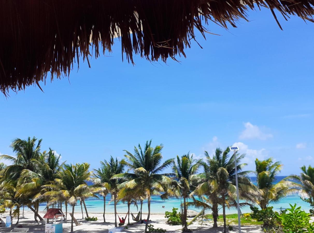 Palmeras De Mahahual Cabanas エクステリア 写真